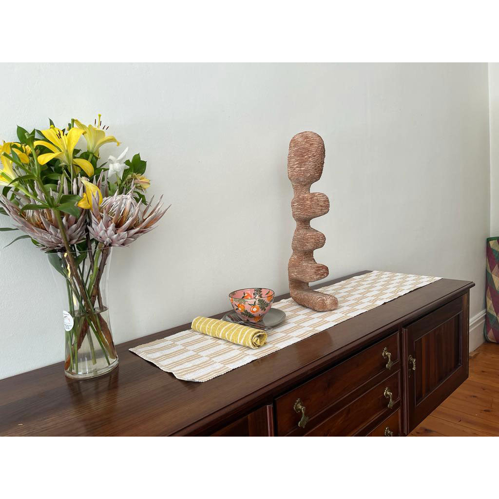 Firewood Sculpture Art | Yellow Wood Craft | africanarthub