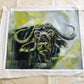 Canvas original Cape Buffalo painting