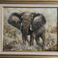 Elephant oil painting by John Mubiru